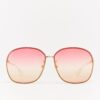 Gucci GG0228s gold metal