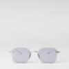 Oliver Peoples [OV1227] Finne Brushed Silver / Lilac Wash