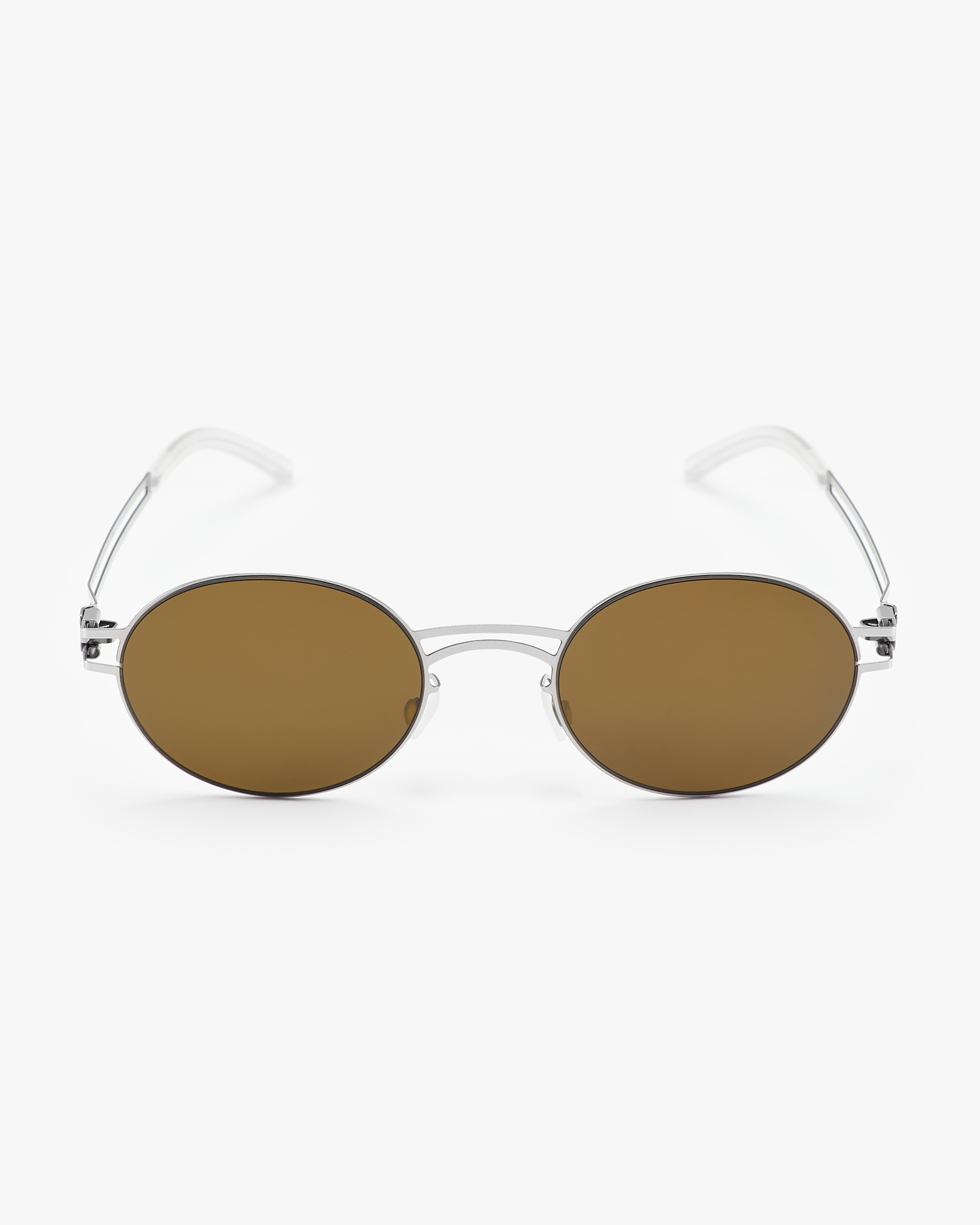 Mykita Decades DADA shiny silver/rawbrown solid