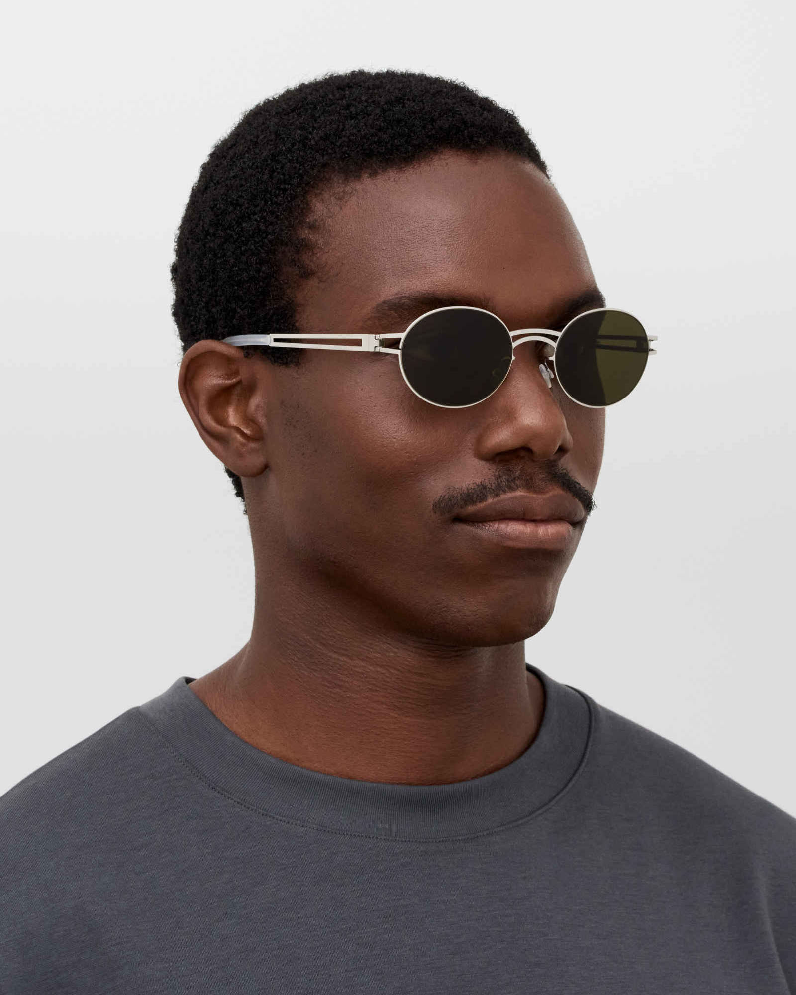 Mykita Decades DADA shiny silver/rawbrown solid - Зображення 2