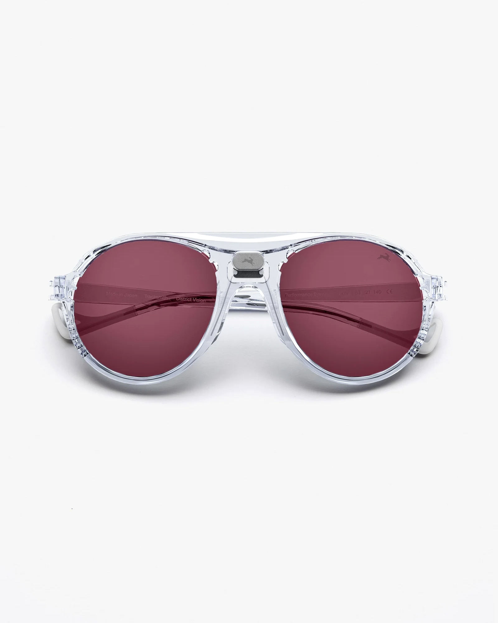 District Vision x Tracksmith Kazu Tourer transparent, D+ black